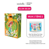 Hộp 9 Mặt Nạ Lụa Giảm Mụn Mờ Thâm Dịu Da Khổ Qua Cúc La Mã NARA Mask Reduce Acne And Soothe Skin Bitter
