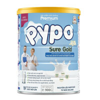 Hộp 900g sữa bột PYPO MILK SURE GOLD sữa dinh dưỡng bổ sung năng lượng giúp phục hồi và tăng sức khỏe cho người bệnh
