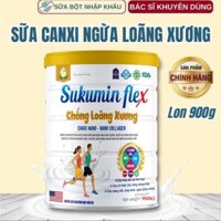 Hộp 900g Sữa canxi SUKUMIN FLEX chống loãng xương giúp xương chắc khỏe, nguyên liệu nhập khẩu Mỹ