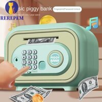 Hộp an toàn ngân hàng MARTIN1, Khóa mật khẩu Vân tay Hộp đựng tiền trẻ em, Hộp đựng tiền mặt kỹ thuật số Mini Hộp lưu trữ Hộp tiết kiệm ATM an toàn Trang trí nhà cửa