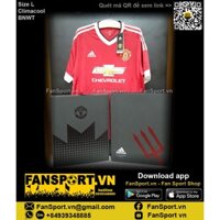 Hộp áo đấu cầu thủ bóng đã box Manchester United Adidas 2015 2016 home AC1414 size L chính hãng mới có tag