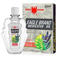 [HỘP BẠC HƯƠNG LAVENDER] Dầu Gió Xanh Con Ó Eagle Brand Medicated Oil 24ml