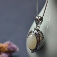 Hộp Bạc s925 Khảm Bạc 925 Đựng Bùa Hộ Mệnh Kèm Hộp Thơm