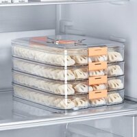 Hộp bánh bao đặc biệt đông lạnh Thực phẩm cấp độ giòn Khay hoành thánh Thực phẩm đông lạnh nhanh Bảo quản tủ lạnh gia