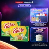 Hộp Bánh Bông Lan Cuộn Kem Solite, Vị Lá Dứa, Combo 2 Hộp X 288G