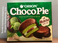 Hộp Bánh Chocopie Matcha đậu đỏ Orion - Hộp 12 cái