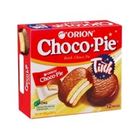 Hộp Bánh Chocopie Tình - Hộp 12 cái bánh orion chocopie -xukakidsshop