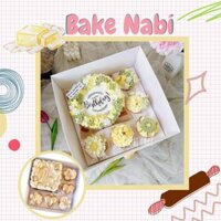 HỘP BÁNH CUPCAKE 5 Ô NHỎ + 1 Ô LỚN - MÀU TRẮNG 26*26*12cm