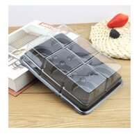 hộp bánh kem [FREESHIP❤️] Combo 50 hộp nhựa pet 6 ngăn tròn