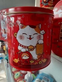 hộp bánh mèo thần tài Jinsibo 305 ( tròn nhỏ)