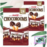Hộp Bánh Quy Nấm Socola Chocoroms Meiji 24 túi nhỏ (HSD:20/8/2022)