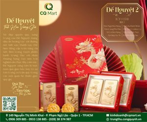 Hộp bánh trung thu Bibica Đế Nguyệt 8 bánh + 1 hộp trà