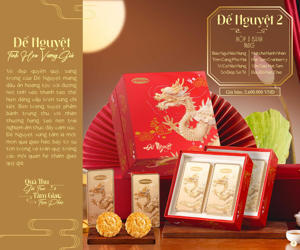 Hộp bánh trung thu Bibica Đế Nguyệt 8 bánh + 1 hộp trà