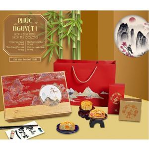 Hộp bánh trung thu Bibica phúc nguyệt 4 bánh