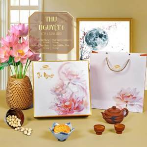 Hộp bánh trung thu Bibica thu nguyệt 4 bánh