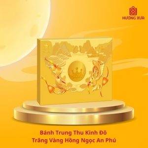 Hộp bánh trung thu Kinh đô Trăng vàng Hồng Ngọc Vàng 4 bánh