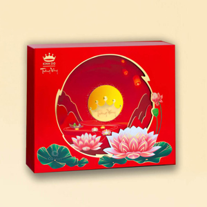 Hộp bánh trung thu Kinh đô Trăng vàng Hồng Ngọc An Thịnh Đỏ 4 bánh
