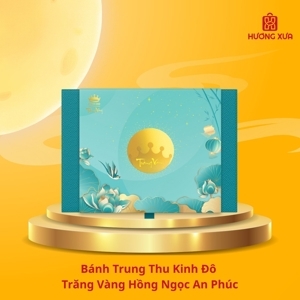 Hộp bánh trung thu Kinh đô Trăng vàng Hồng Ngọc Vàng 4 bánh