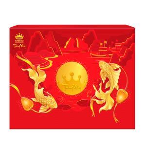 Hộp bánh trung thu Kinh đô Trăng vàng Hồng Ngọc An Thịnh Đỏ 4 bánh
