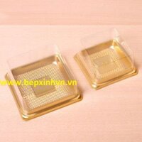 Hộp bánh trung thu nhựa đế vàng XY65S 65g - 80g.