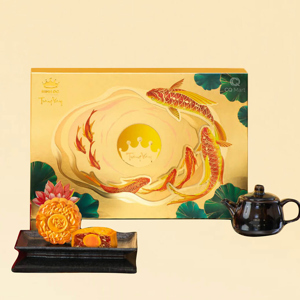 Hộp bánh trung thu Trăng Vàng Hoàng Kim Vinh Hoa (Vàng)
