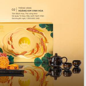 Hộp bánh trung thu Trăng Vàng Hoàng Kim Vinh Hoa (Vàng)