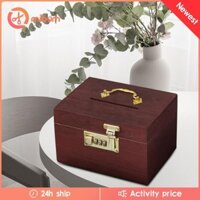 Hộp Bảo Quản Heo Đất Tổ Chức Kho Báu Bằng Gỗ Hộp Ngực Gỗ Trang Trí Hộp Bảo Quản Có Khóa