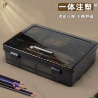 Hộp Bảo Quản Nghệ Thuật Hai Lớp Để Vẽ Tranh Phác Thảo Nhựa Trong Suốt Hộp Đựng Bút Chì Vẽ Dung Tích Lớn