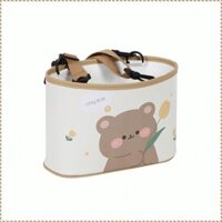Hộp Bảo Quản Ô Tô Hoạt Hình Gấu Tulip Ghế Sau Xe Thùng Rác Có Thể Dễ Thương Đa Năng Hộp Bảo Quản Ô Tô