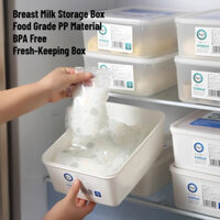 Hộp Bảo Quản Sữa Mẹ Người Tổ Chức Chất Liệu PP Cấp Thực Phẩm Hộp Giữ Tươi Không Chứa BPA