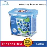 Hộp bảo quản thực phẩm 850ml Lock&Lock Bisfree hình chữ nhật - LBF808