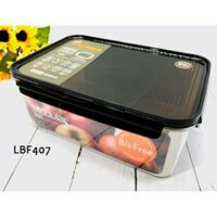 Hộp Bảo Quản Thực Phẩm Bằng Nhựa Tritan Cao Cấp Dung Tích 2,1 lít 3,5 lít 4,8 lít LBF406, LBF407, LBF408 cam kết hàng chính hãng - Trong suốt - 3,5l