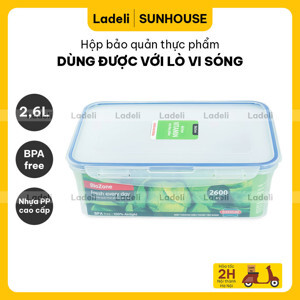 Hộp bảo quản thực phẩm BioZone KB-CO2600P 2600ml