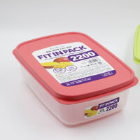 Hộp Bảo Quản Thực Phẩm Dùng Được Lò Vi Sóng Hàng Nhật Bản  Tặng Gói Trà Sữa Matcha  Cafe Macca 20g - 2200ml