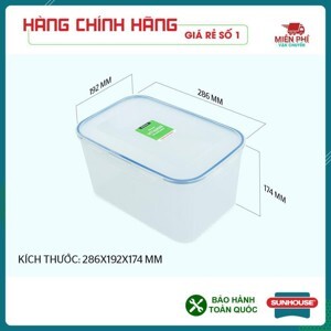 Hộp bảo quản thực phẩm Sunhouse KB-CO6500P 6500ml