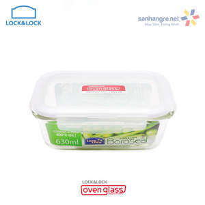 Hộp bảo quản thủy tinh hình chữ nhật Lock&Lock LLG422 - 380ml