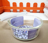 Hộp bảo quản thủy tinh tròn LocknLock LLG831 650ml dùng tốt trong lò vi sống và máy rửa chén