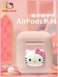 Hộp bảo vệ Hellokitty Liquid airpodpro2 Thế hệ thứ 4 Thích hợp cho Vỏ bảo vệ tai nghe không dây Apple Thế hệ 1 / 2 Thế hệ 3