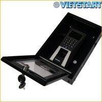 Hộp bảo vệ máy chấm công - máy quẹt thẻ - khung sắt sơn tĩnh điện chắc chắn, có chìa khóa bảo vệ thiết bị
