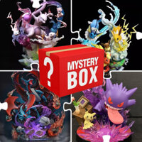 Hộp bất ngờ mở hộp Pokemon Pocket Monster Pikachu Chikorita Greninja, đồ trang trí nhà hoàn hảo cho người sưu tầm