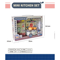 HỘP BẾP TỦ LẠNH, KỆ BẾP, 2 CHẢO, NHO, CHANH