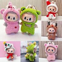 Hộp bí ẩn 17cm labububu Thay vì dòng sản phẩm làm bằng tay nguyên chất Bộ áo liền quần khủng long nhỏ labubububu Trang phục Giáng sinh