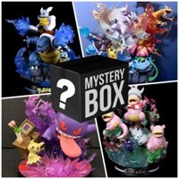 Hộp bí ẩn Hộp mù Pokemon Pocket Monster Bulbasaur Ninetales Celebi Hình Đồ chơi búp bê Anime Hành động Trang trí nội thất Đồ trang trí Bộ sưu tập Tượng Quà tặng sinh nhật
