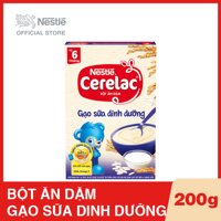 Hộp bột ăn dặm NESTLÉ CERELAC Gạo Sữa Dinh Dưỡng - 200g LazadaMall