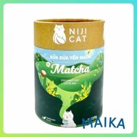 Hộp Bột Matcha Sữa Dừa Yến Mạch Đường Thốt Nốt Thuần Chay Vegan Niji Cat 420gr