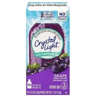 Hộp bột trái cây Crystal light vị Nho dành cho người ăn kiêng