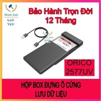 HỘP BOX 2.5 GẮN Ổ CỨNG HDD LAPTOP SATA 3 USB 3.0 | LƯU DỮ LIỆU DATA