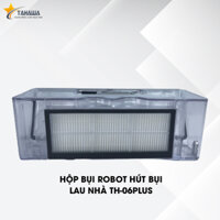 Hộp bụi robot hút bụi lau nhà Tahawa Nhật Bản TH-06 Plus - Dung tích chứa cực lớn 500ml, đi kèm chổi vệ sinh hộp bụi