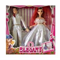 Hộp búp bê cô dâu và chú rễ