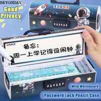 Hộp Bút BEYONDAY, Có Khóa Mật Khẩu Bút Chì Đa Năng, Hoạt Hình Dung Tích Lớn Văn Phòng Phẩm Tổ Chức Đồ Dùng Học Tập